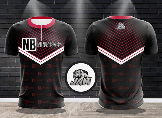(NEW)Ninja Bagz NB - Badger Edition 1/4 Zip Jersey