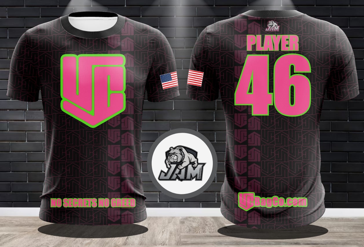 (NEW)Underworld Cornhole Symmetry Design Performance Drifit Jersey(s) - Black Out
