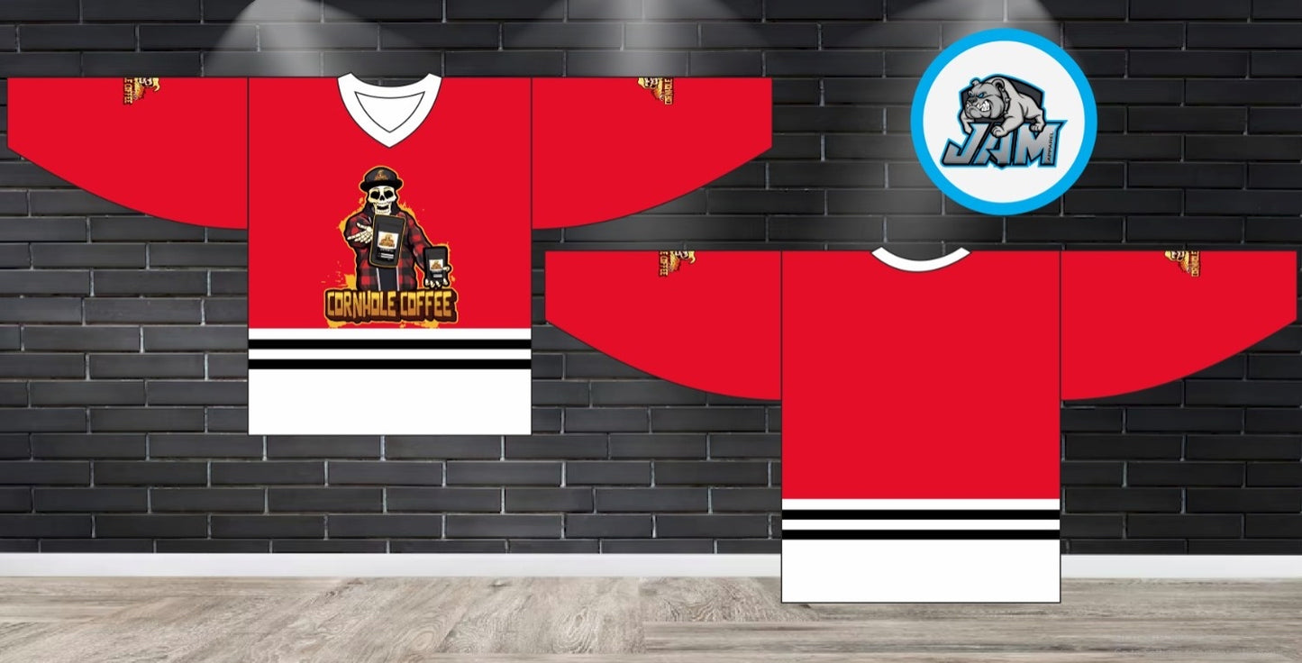 Cornhole Coffee Hockey Jerseys