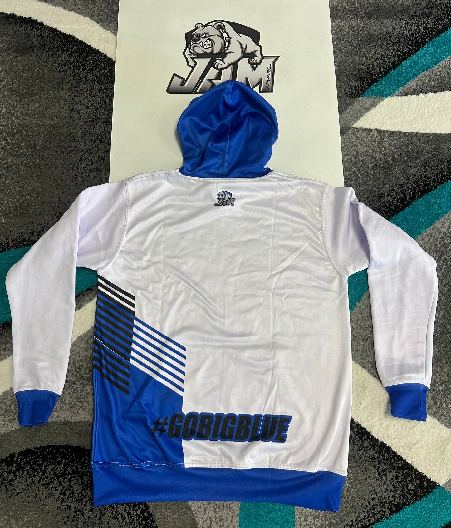 (NEW)Brunswick Blue Devils Performance Hooded Sweatshirt - White