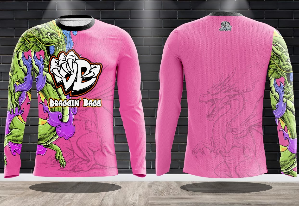 (NEW)Draggin Bags Summer Vibes Performance Drifit Long Sleeve Jersey - 4 Available Colorways
