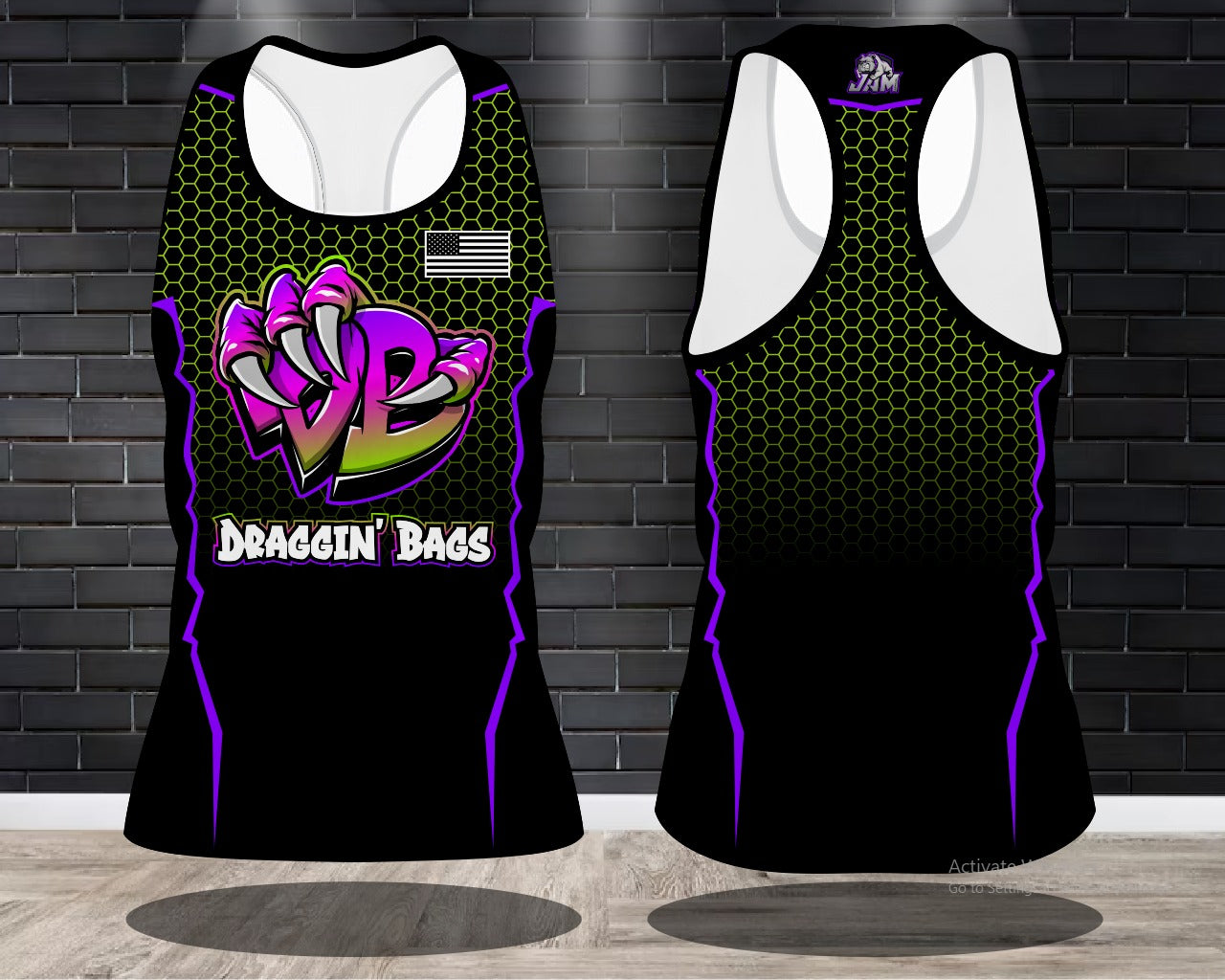 Draggin Bags Draggin Claw - Ladies Racerback Tank or Unisex Tank Top -