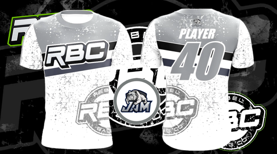 Rebel Bag Co. Splatter Jersey - Grey/White