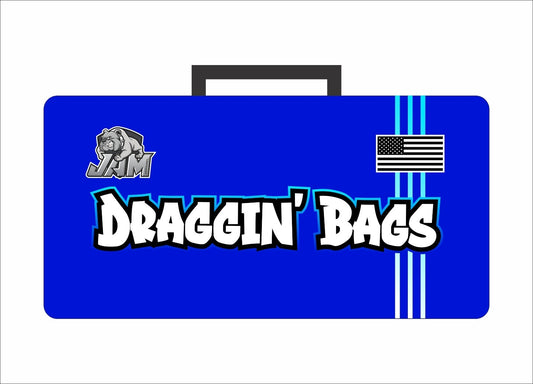 (NEW)Draggin Bags 2024 Clean Cornhole Bag Pouch - Blue Base