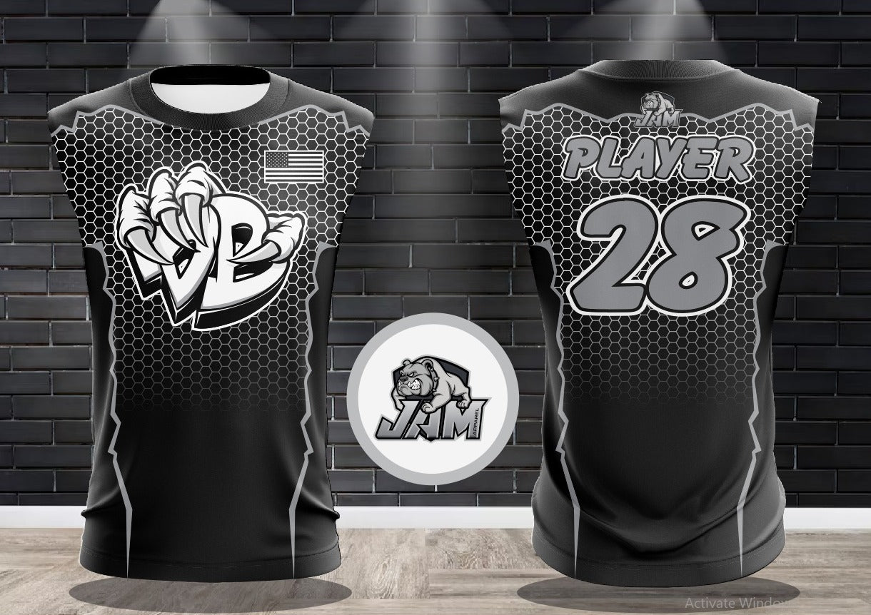 Draggin Bags Draggin Claw - Black Base White Out Claw Jersey or Cutoff