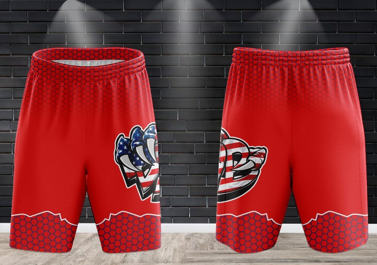 (NEW)Draggin Bags America Draggin Claw Performance Shorts