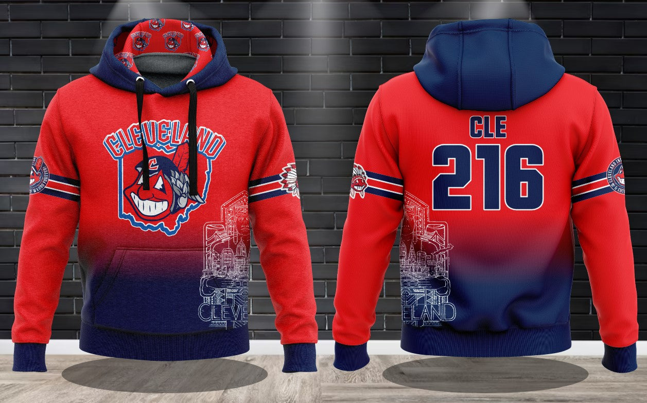 (NEW)Cleveland Guards 216 Performance Fleece Lined Hooded Sweatshirt - 3 Colorways