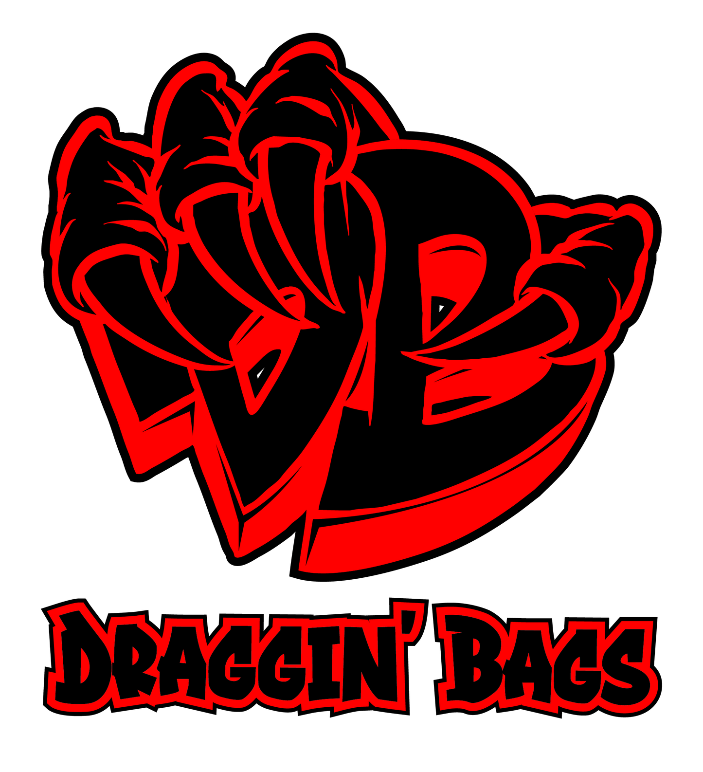 Draggin Bags Draggin Claw Long Sleeve Jersey - Red Base w/ Black/Red Claw