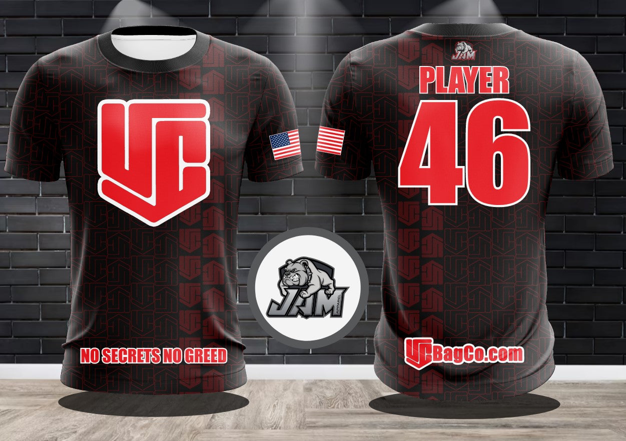 (NEW)Underworld Cornhole Symmetry Design Performance Drifit Jersey(s) - Black Out