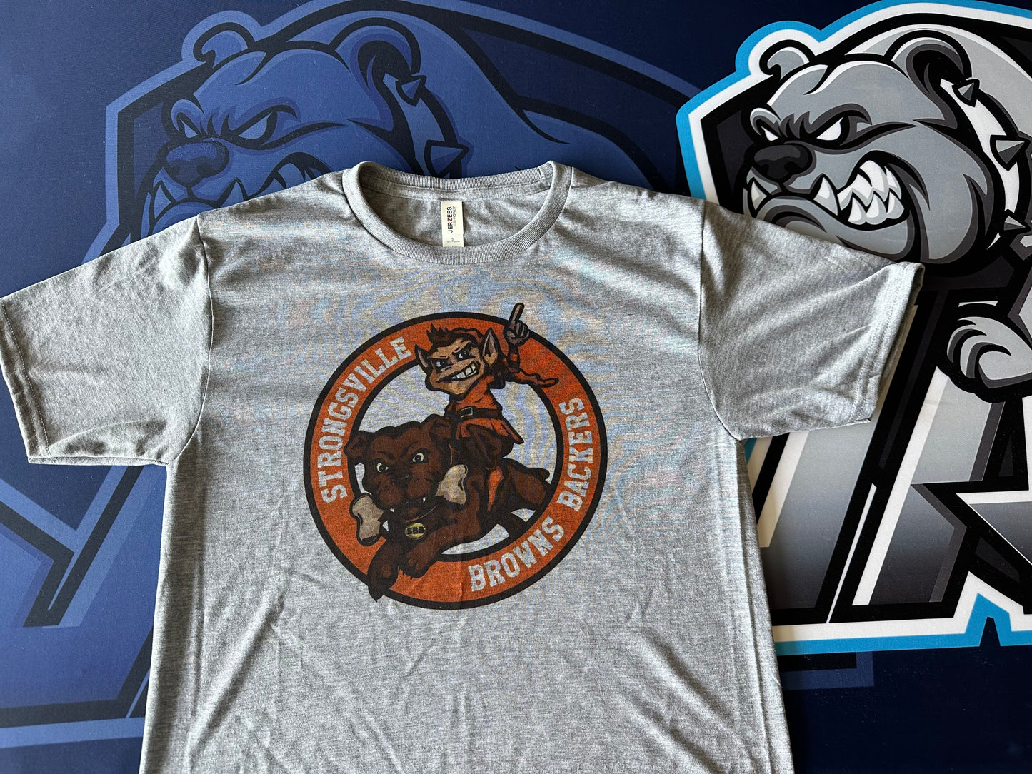 Strongsville Browns Backers Soft Tee - Grey