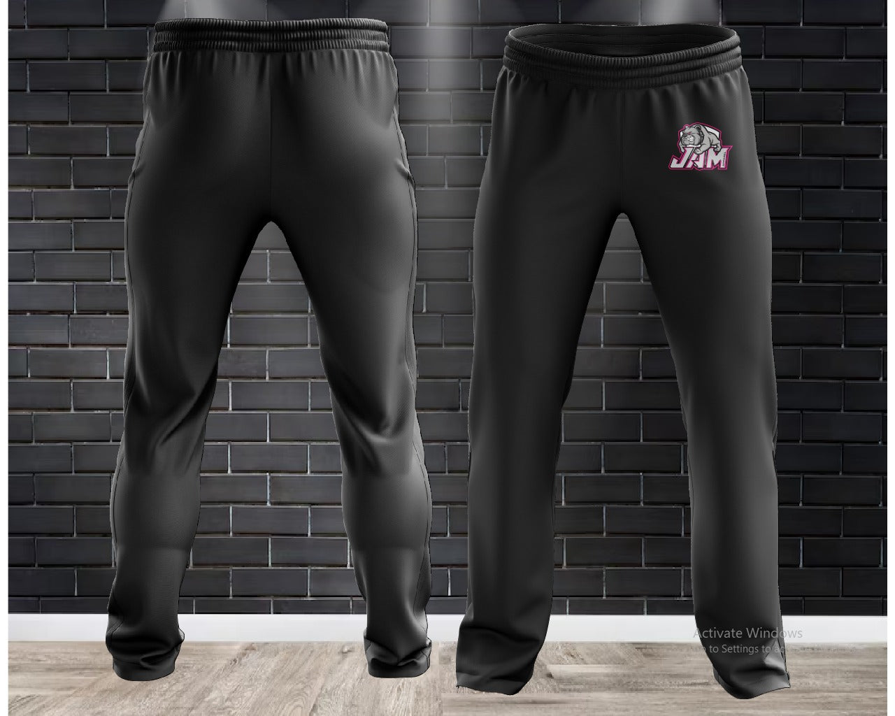 JAM Performance Fleece Lined Sweatpants - Roseus Logo
