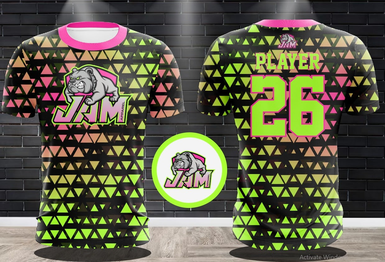 JAM Diamond Mine Jersey - Hot Slime
