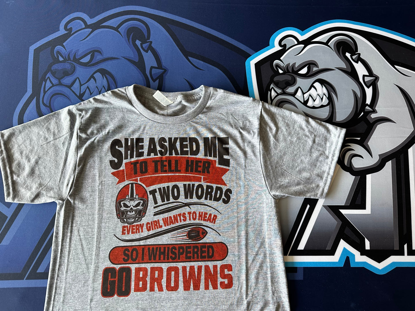 She Asked Me Two Words Soft Tee - Grey