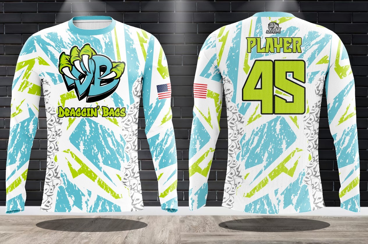 (NEW)Draggin Bags Identity Design Performance Long Sleeve Jersey(s)