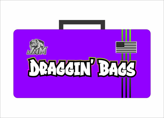 (NEW)Draggin Bags 2024 Clean Cornhole Bag Pouch - Purple Base