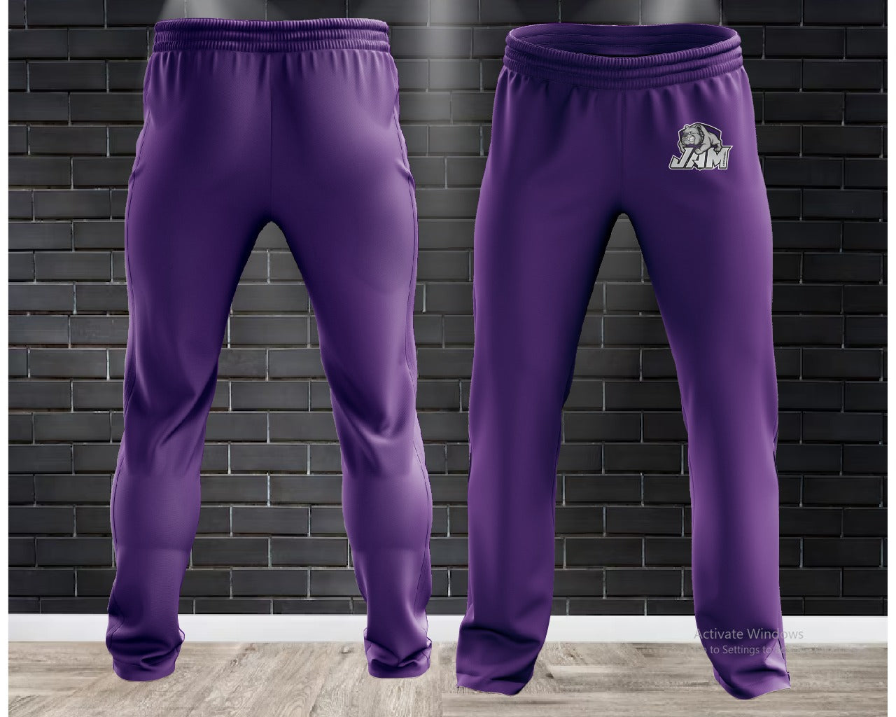 JAM Performance Fleece Lined Pants Sweatpants - Purple