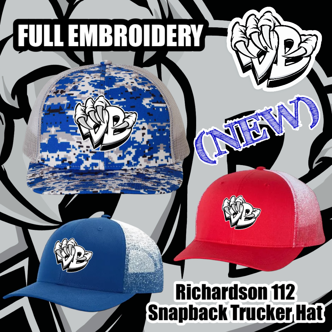(NEW)Draggin Bags Draggin Claw Embroidered Richardson 112 Trucker Snapback Hat - 3 Colorways