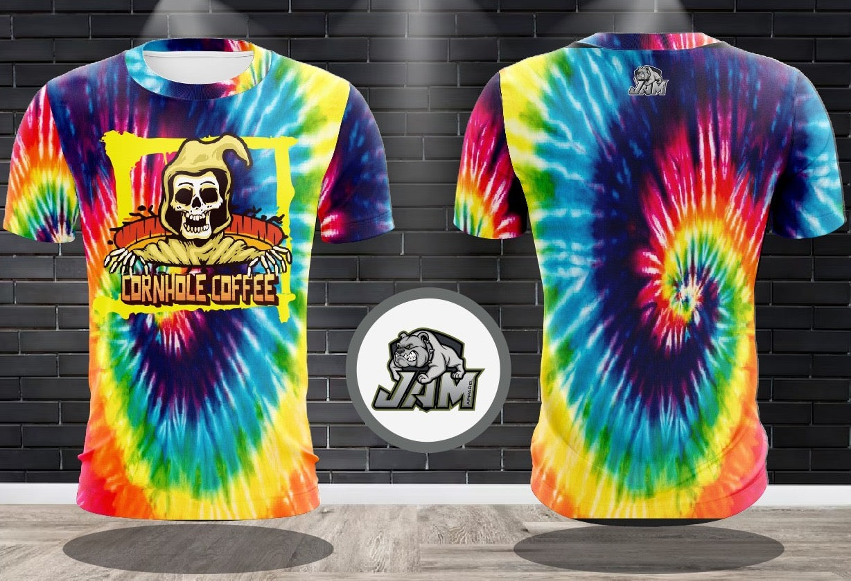 Cornhole Coffee Tie Dye Melody Jersey