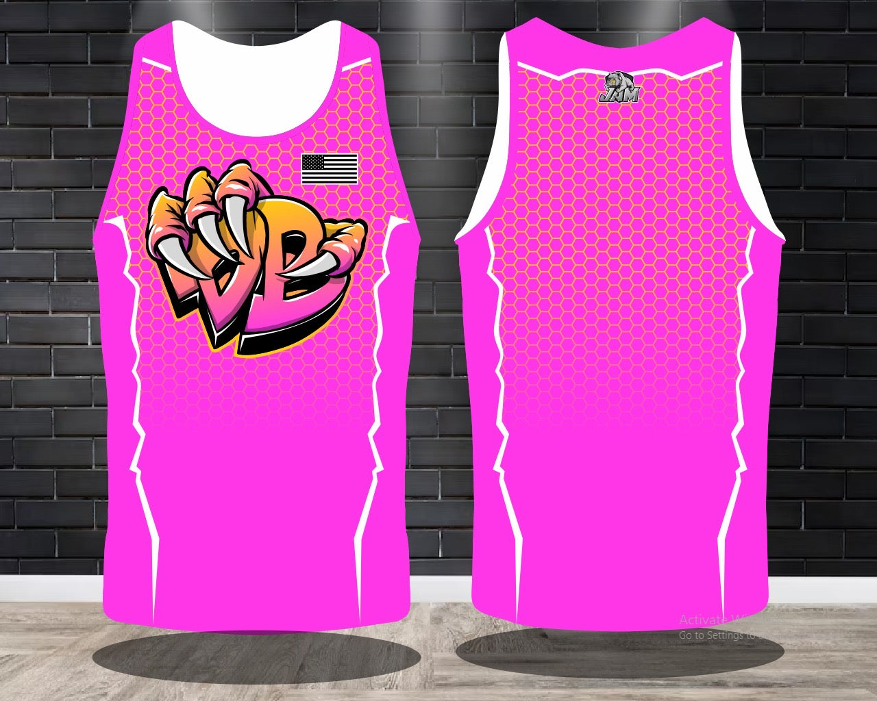 Draggin Bags Draggin Claw - Ladies Racerback Tank or Unisex Tank Top - Pink