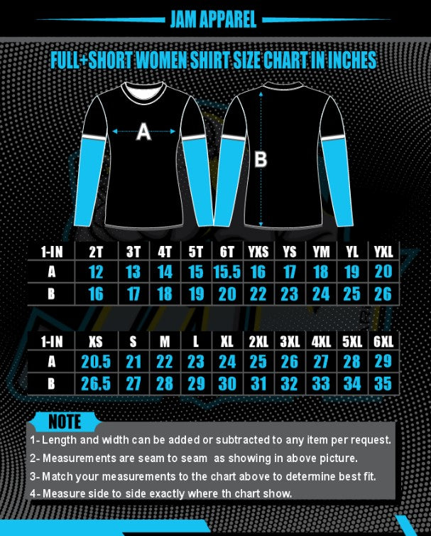 (NEW)JAM Autism Awareness Performance Drifit Long Sleeve Jersey