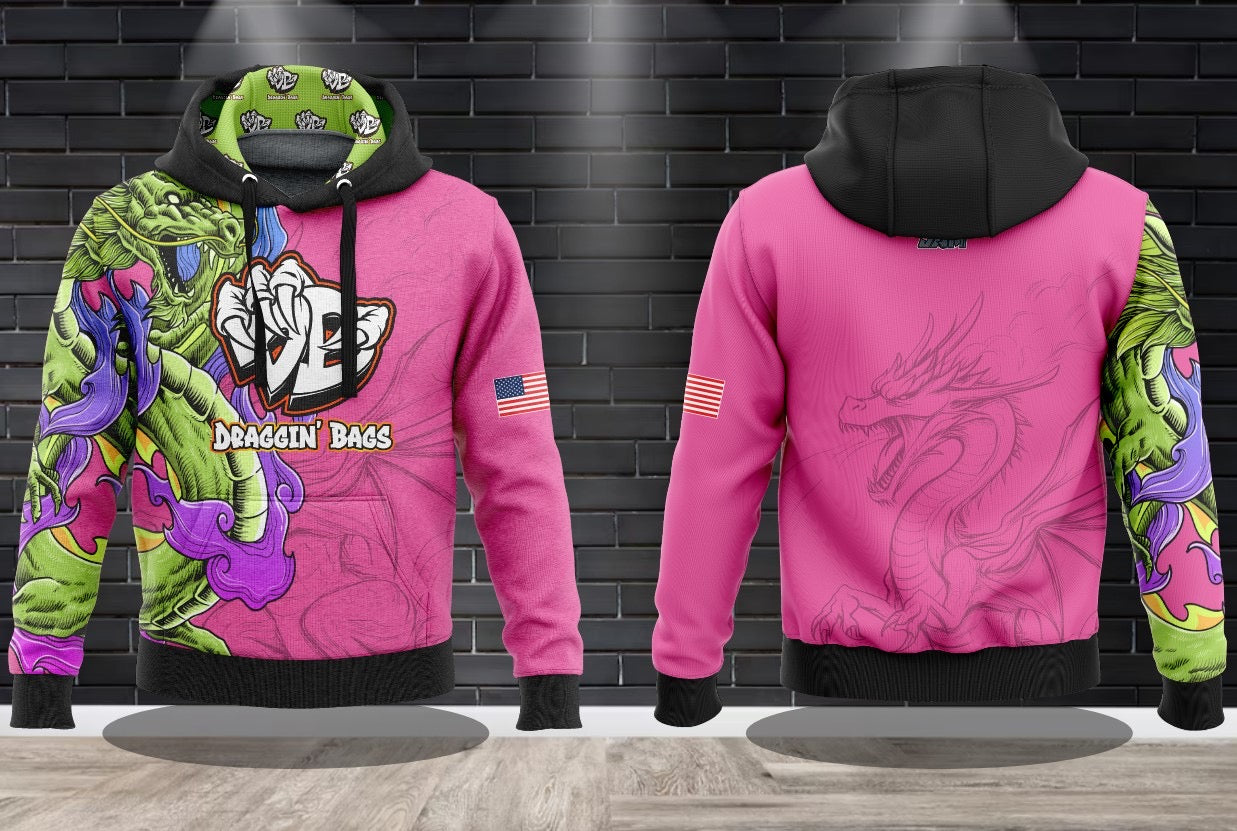 (NEW)Draggin Bags Summer Vibes Performance Hooded Sweatshirt - 4 Available Colorways