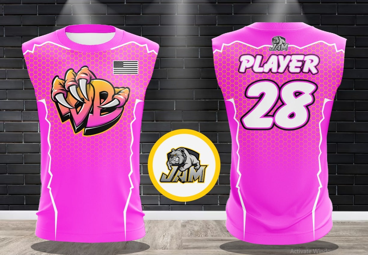 Draggin Bags Draggin Claw - Pink Base Yellow/Pink Claw Jersey or Cutoff