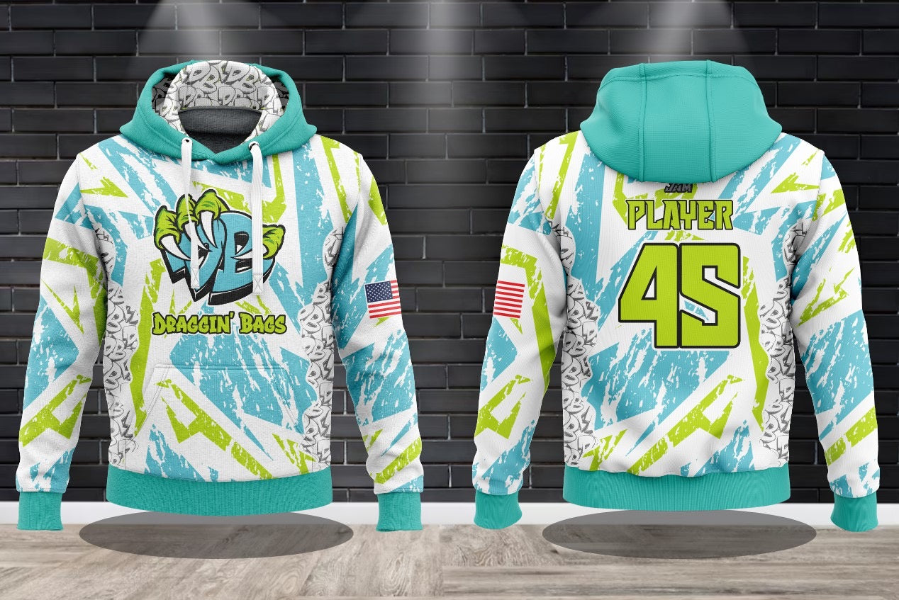 (NEW)Draggin Bags Identity Design Performance Hooded Sweatshirt(s)