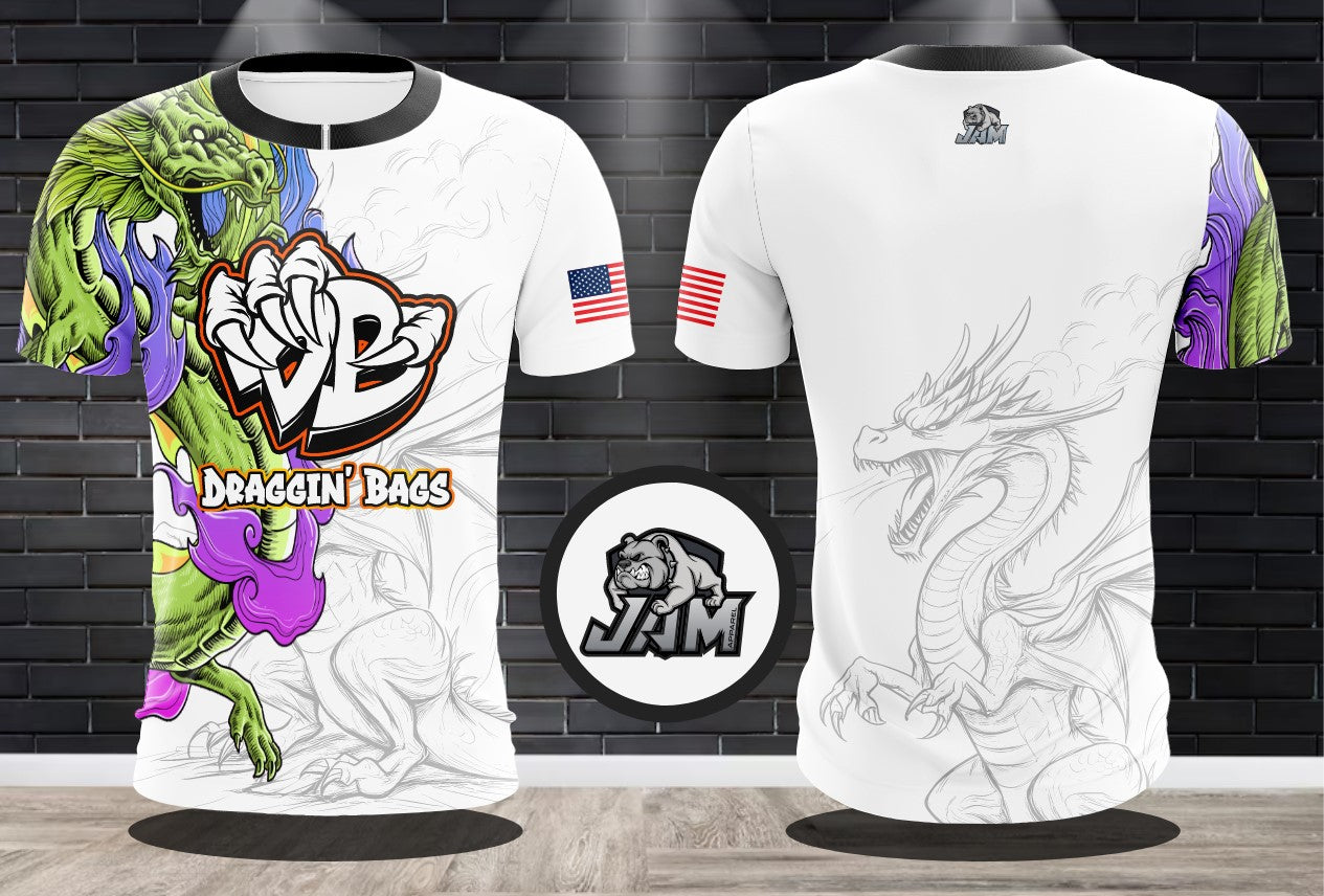 (NEW)Draggin Bags Summer Vibes Performance Drifit 1/4 Zip Jersey and 1/4 Longsleeve - 4 Available Colorways