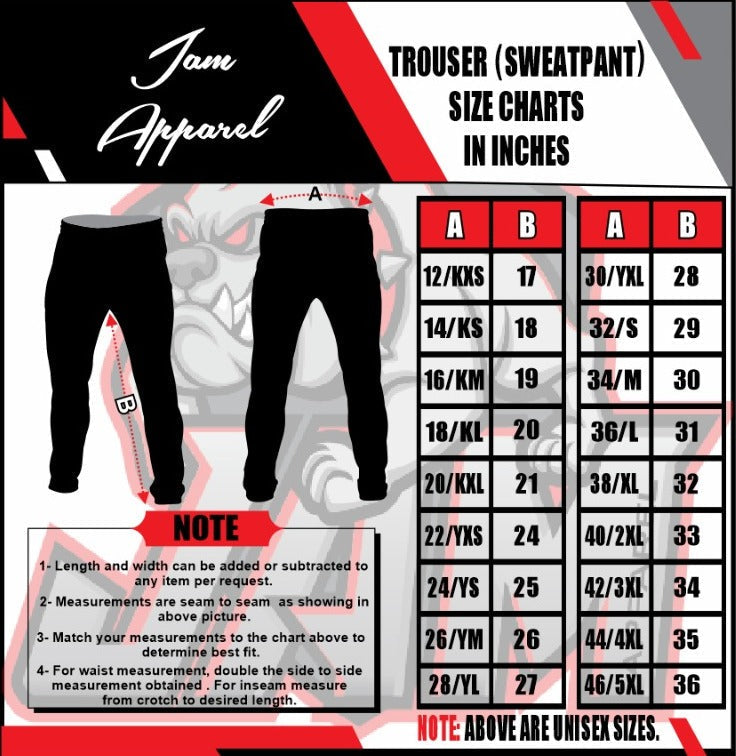 (NEW)Draggin Bags Draggin Claw Tracksuit Pants - Red Base w/Black/Red Claw