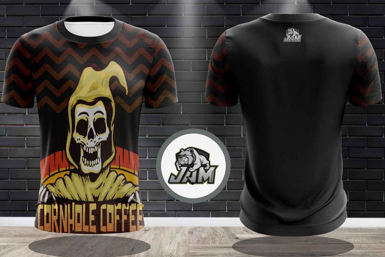 Cornhole Coffee 90’s Retro Tee Designed Jersey