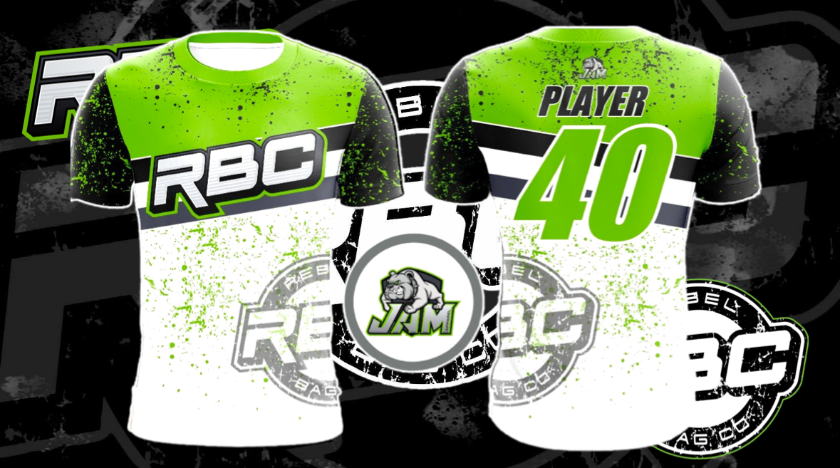 Rebel Bag Co. Splatter Jersey - Green/White