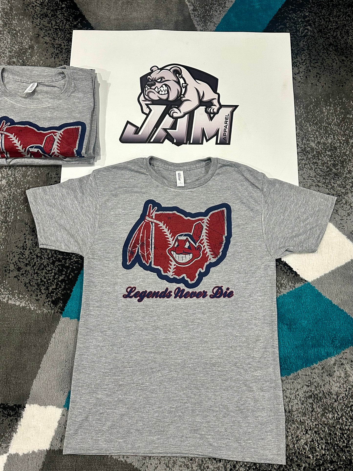 Chief Wahoo Legends Never Die Soft Tee