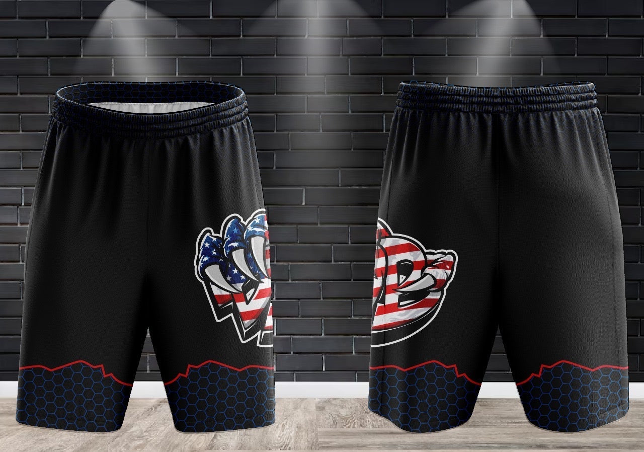Draggin Bags America Draggin Claw Performance Shorts - Black