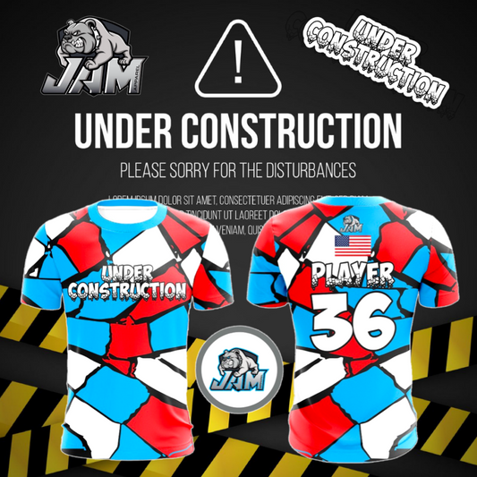 Under Construction Brick and Mortar Jersey - Red/White/Blue