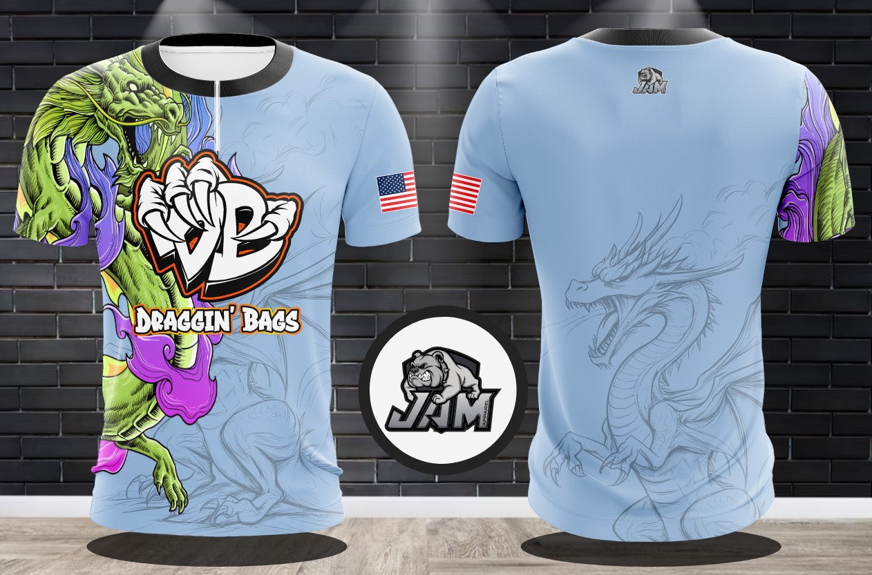 (NEW)Draggin Bags Summer Vibes Performance Drifit 1/4 Zip Jersey and 1/4 Longsleeve - 4 Available Colorways