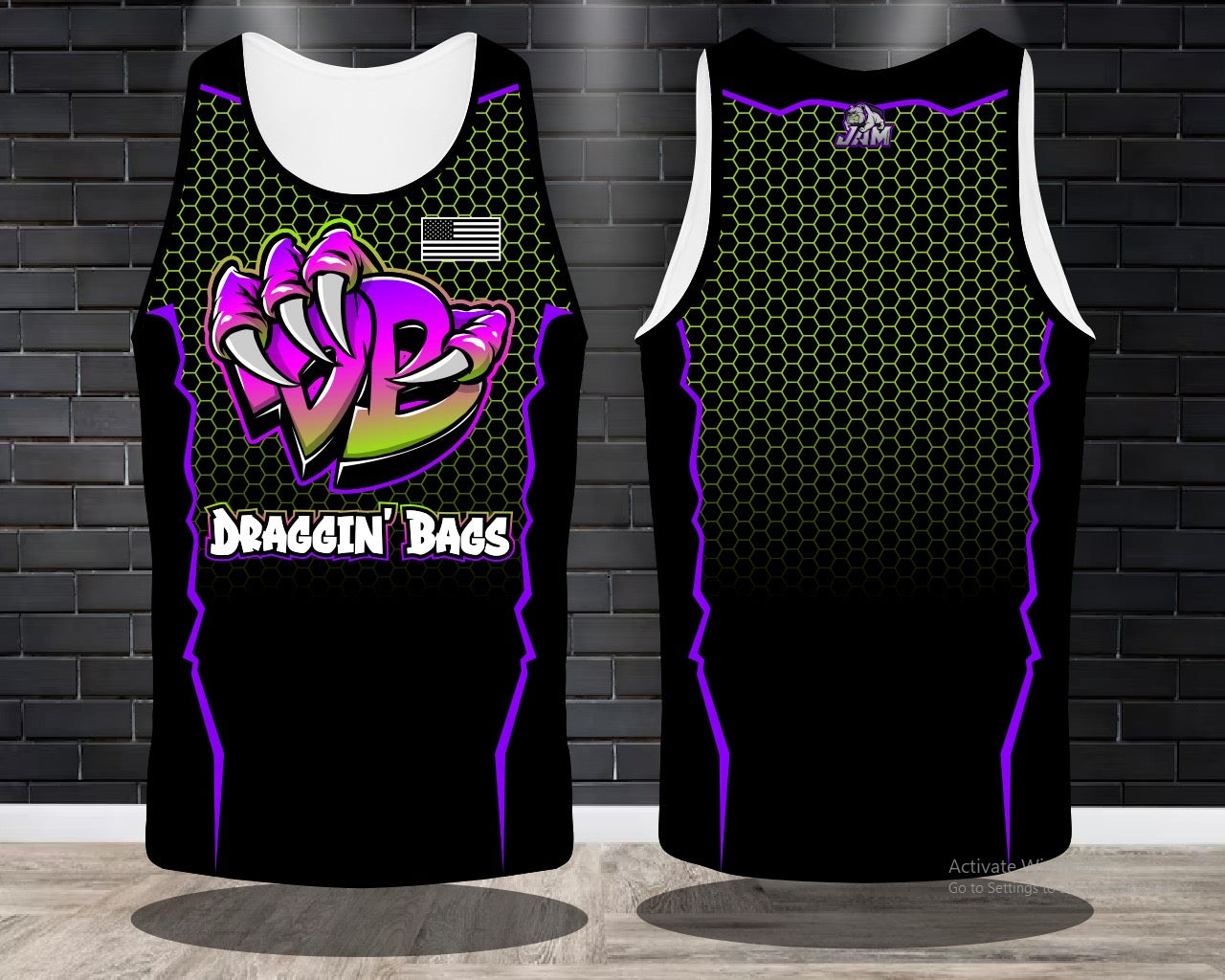 Draggin Bags Draggin Claw - Ladies Racerback Tank or Unisex Tank Top -