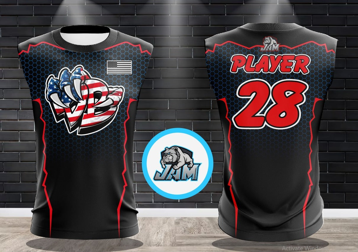 Draggin Bags Draggin Claw - Black Base America Claw Jersey or Cutoff