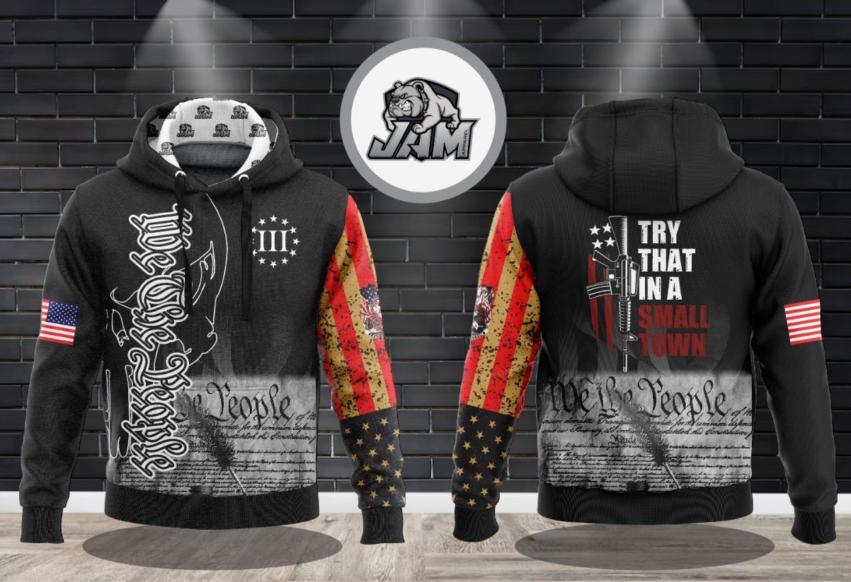 (NEW)We The People - Small Town 1.0 Performance Hooded Sweatshirt