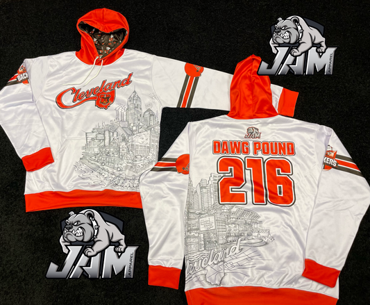 Cleveland Browns Backers - White Hoodie