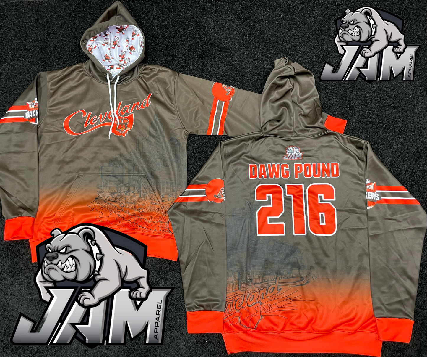 Cleveland Browns Backers - Brown Hoodie