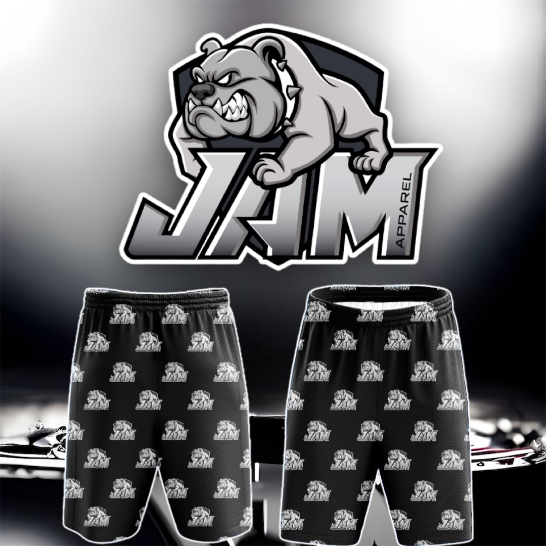 JAM Bulldog Performance Basketball Shorts - Grey