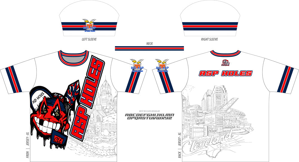 Big Asp Wahoo - CLE Skyline Design Short Sleeve