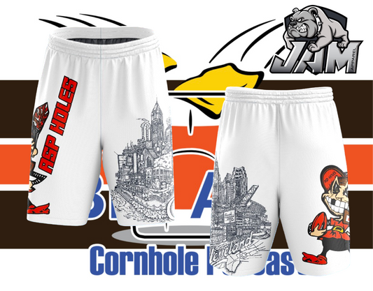 Big Asp Podcast Elf White Performance Shorts