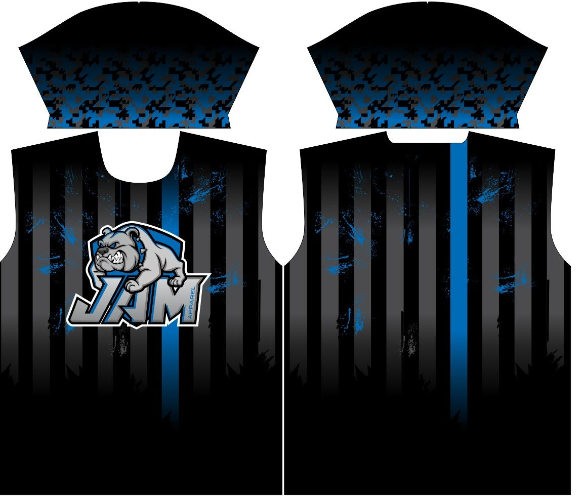 JAM Stock - Salute To Service Blue Line Jersey for Police