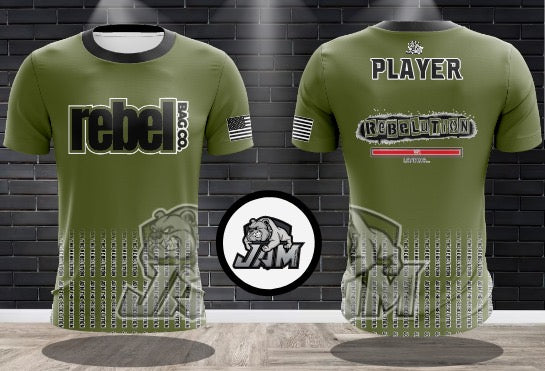 (NEW)Rebel Bag Co. JAM Rebel Rebelution Performance Jersey