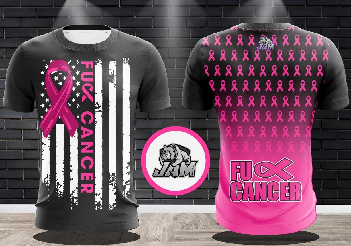 F*CK Cancer Ribbon Flag Jersey