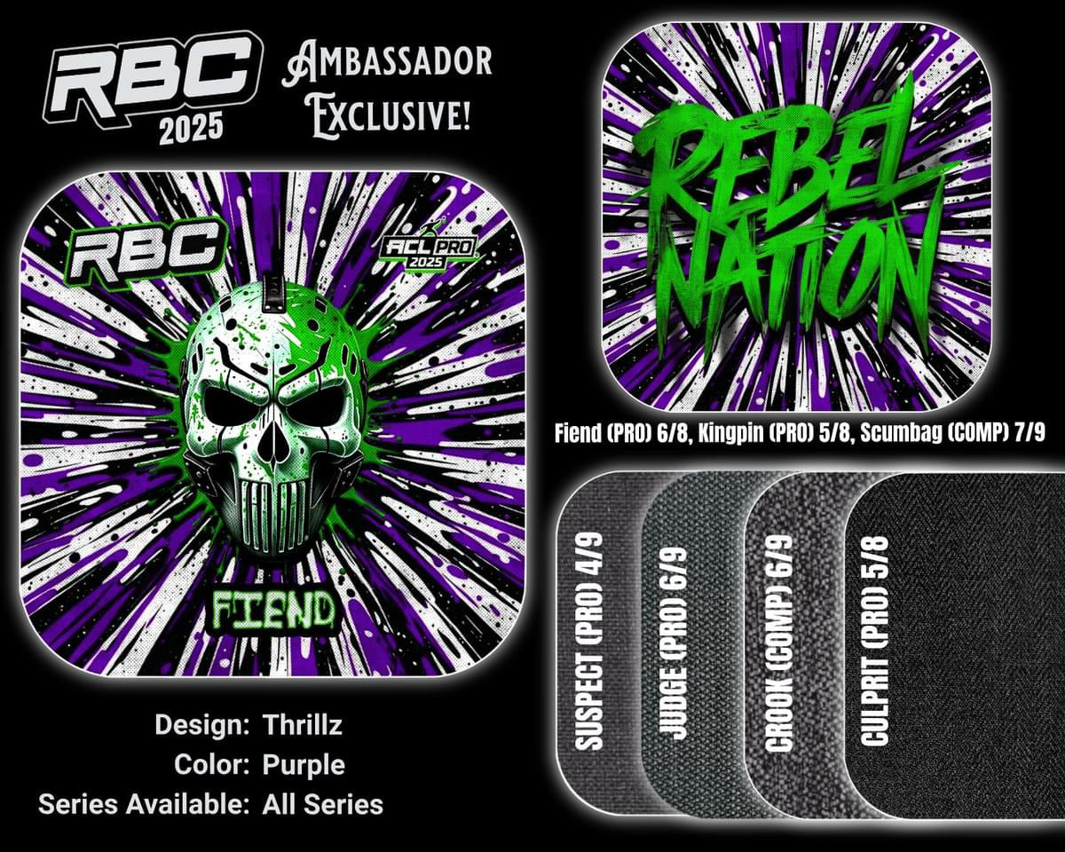 (NEW)Rebel Bag Co. Ambassador Exclusive 2025 ACL Professional Cornhole Bags - Thrillz