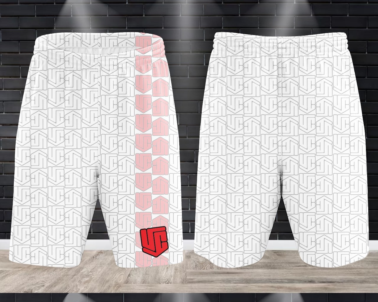 (NEW)Underworld Cornhole Performance Drifit Short(s) - White Out