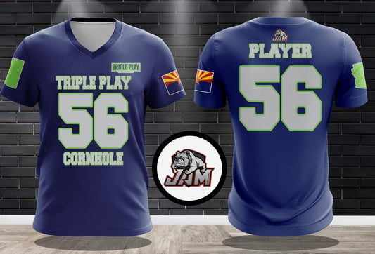 (NEW)2025 Triple Play Cornhole Performance Drifit Jersey - Seahawks 2.0