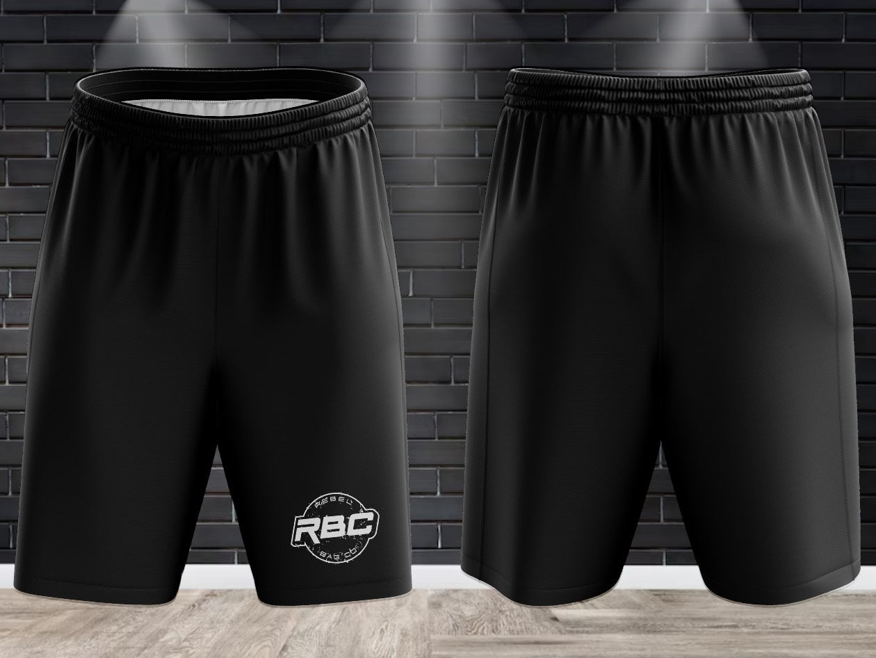 (NEW)Rebel Bag Co. Performance Interlock Drifit Shorts - Various Logo Color-ways